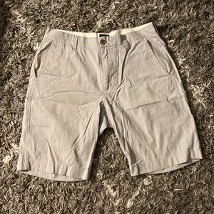JCrew shorts, size 32, small gray and white stripes (see picture), like NEW!